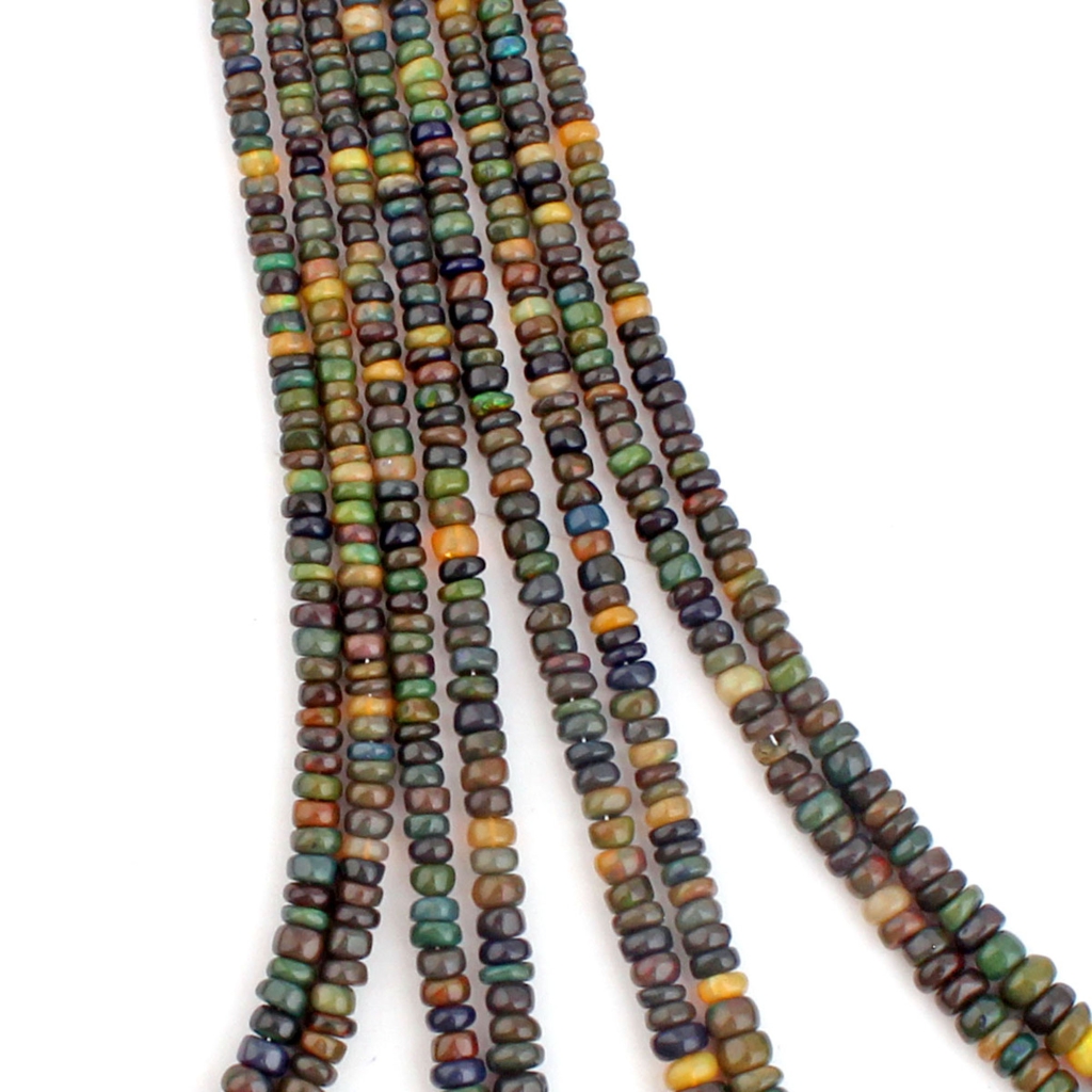 Natural Ethiopian Opal 5-8mm Round Gemstone Beads For Jewelry