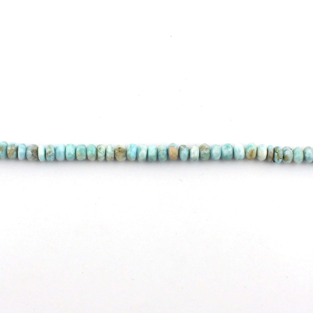 8-10mm Round Faceted Larimar Handmade Gemstone Beads 10 Strands