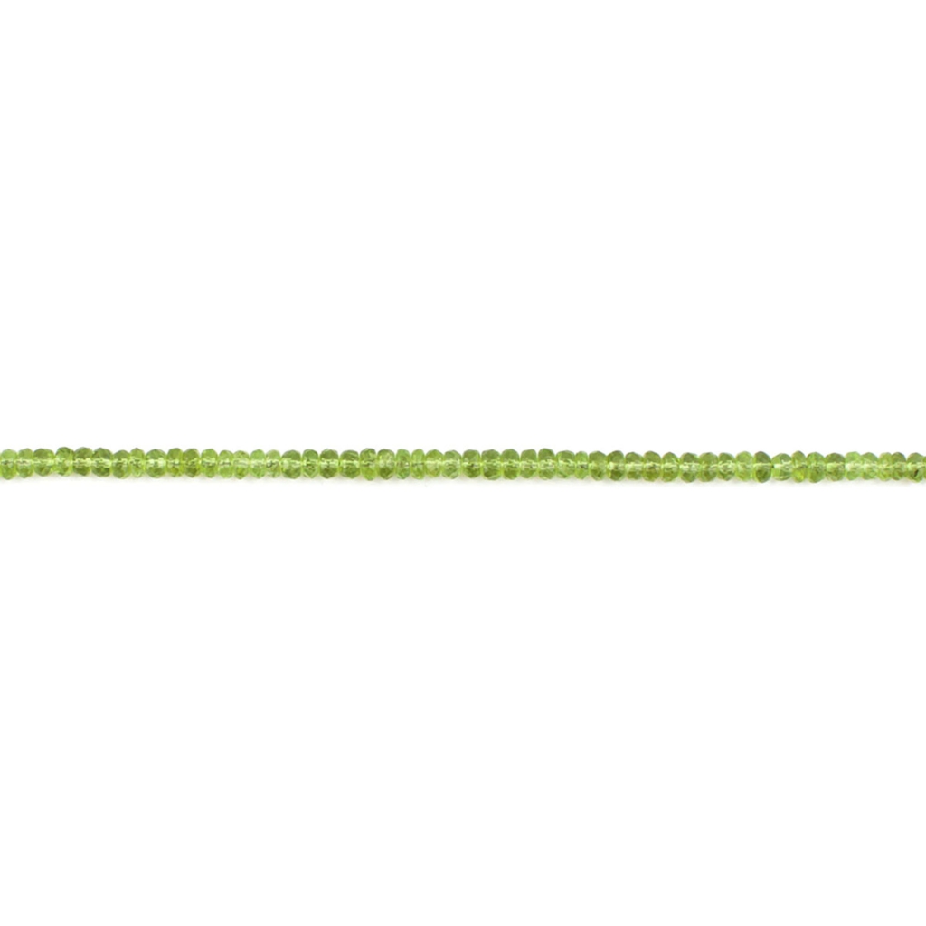 Natural Peridot Gemstone 5mm Round Faceted Beads