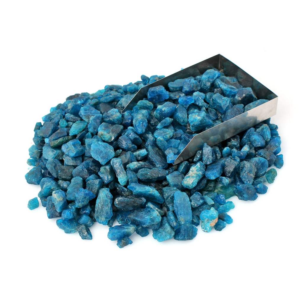 Natural Blue Apatite Rough Loose Mineral Gemstone