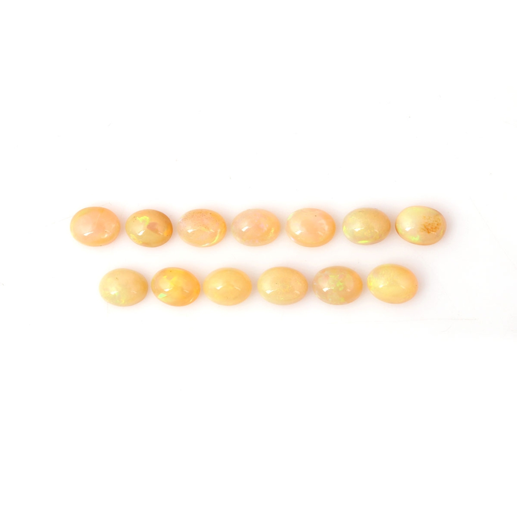 Natural Ethiopian opal 7x9mm Oval Shape Loose Gemstone