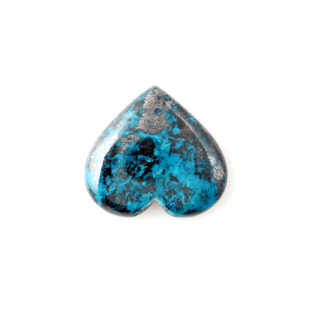 Heart Chrysocolla Gemstone, High Quality Natural Azurite Chrysocolla Gemstone