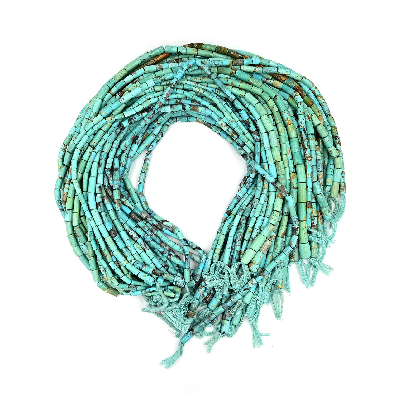 Turquoise Smooth Tube Beads