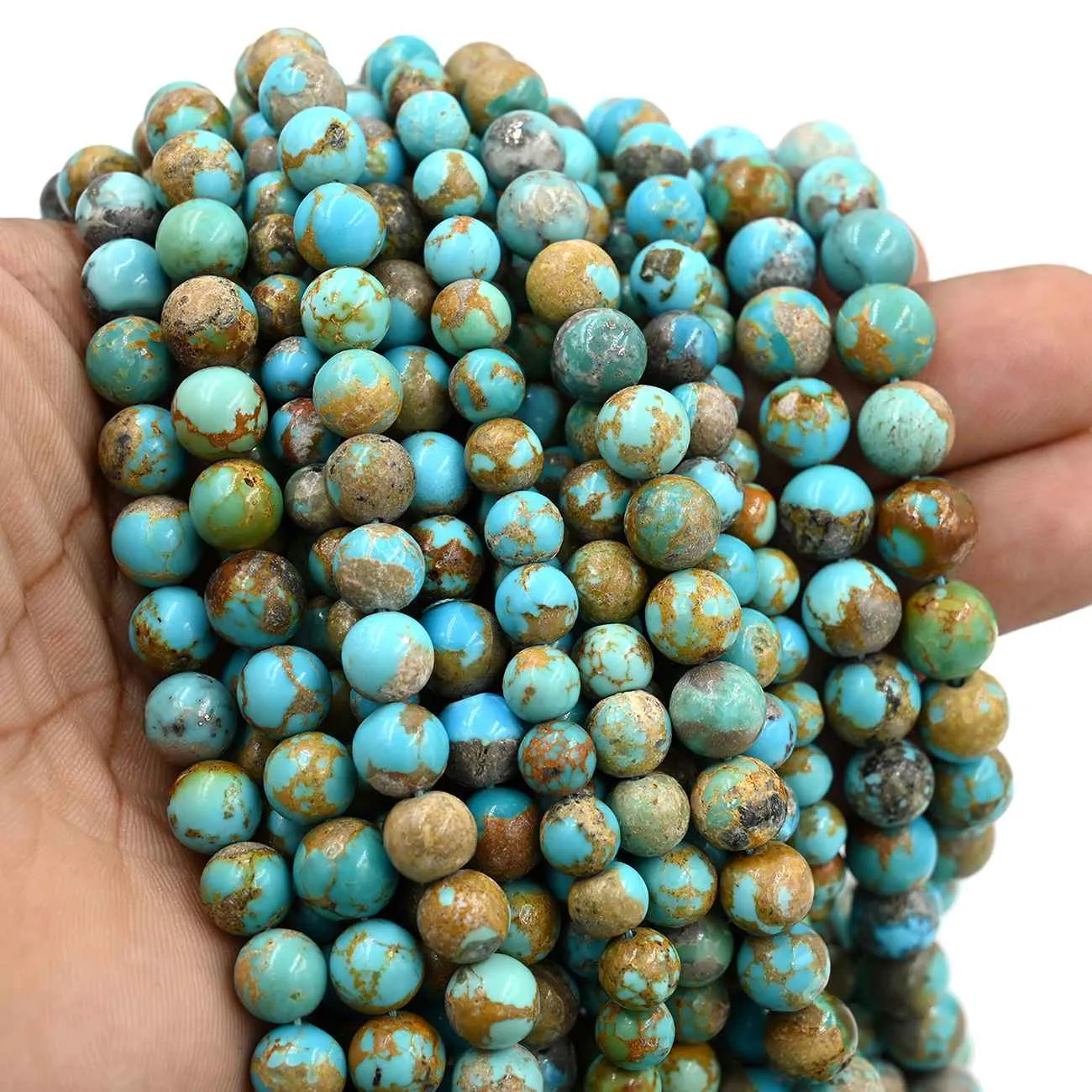 Tibetan Turquoise Round Ball Beads