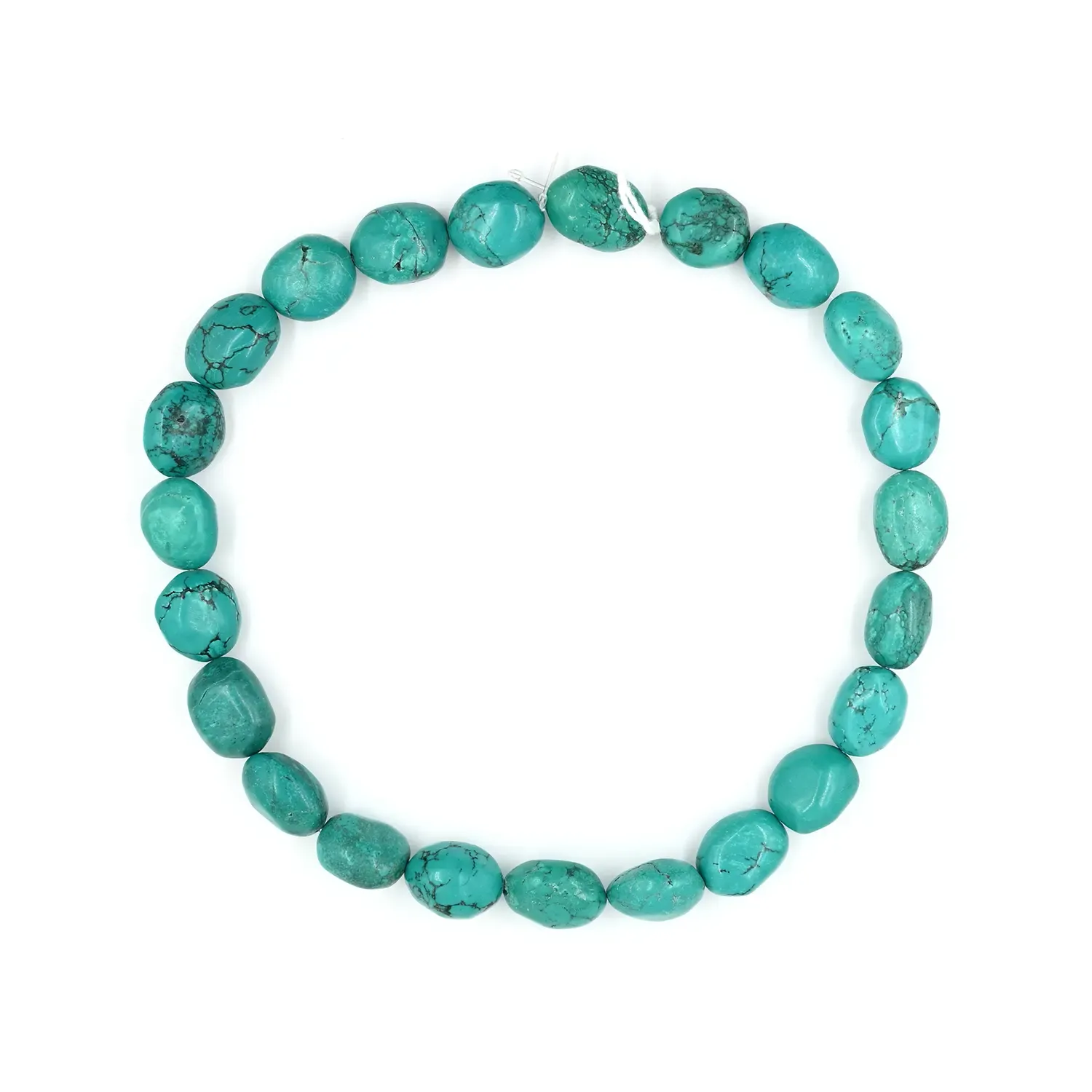Tibetan Turquoise Plain Mix Tumbled Beads 15 Inch Strand - alternate view
