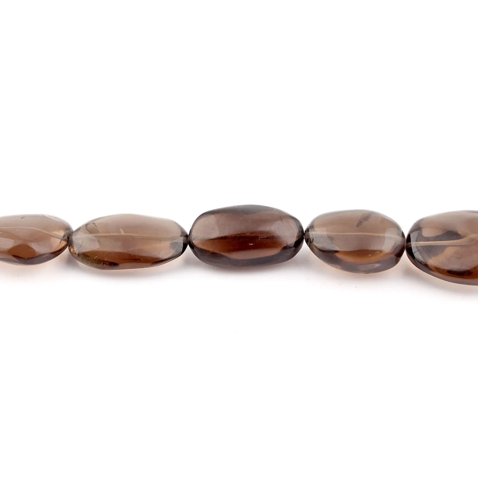 Smoky Quartz Tumble Plain Gemstone Beads, 10x10–36x20 mm, 13 Inch Strand for Jewellery Making