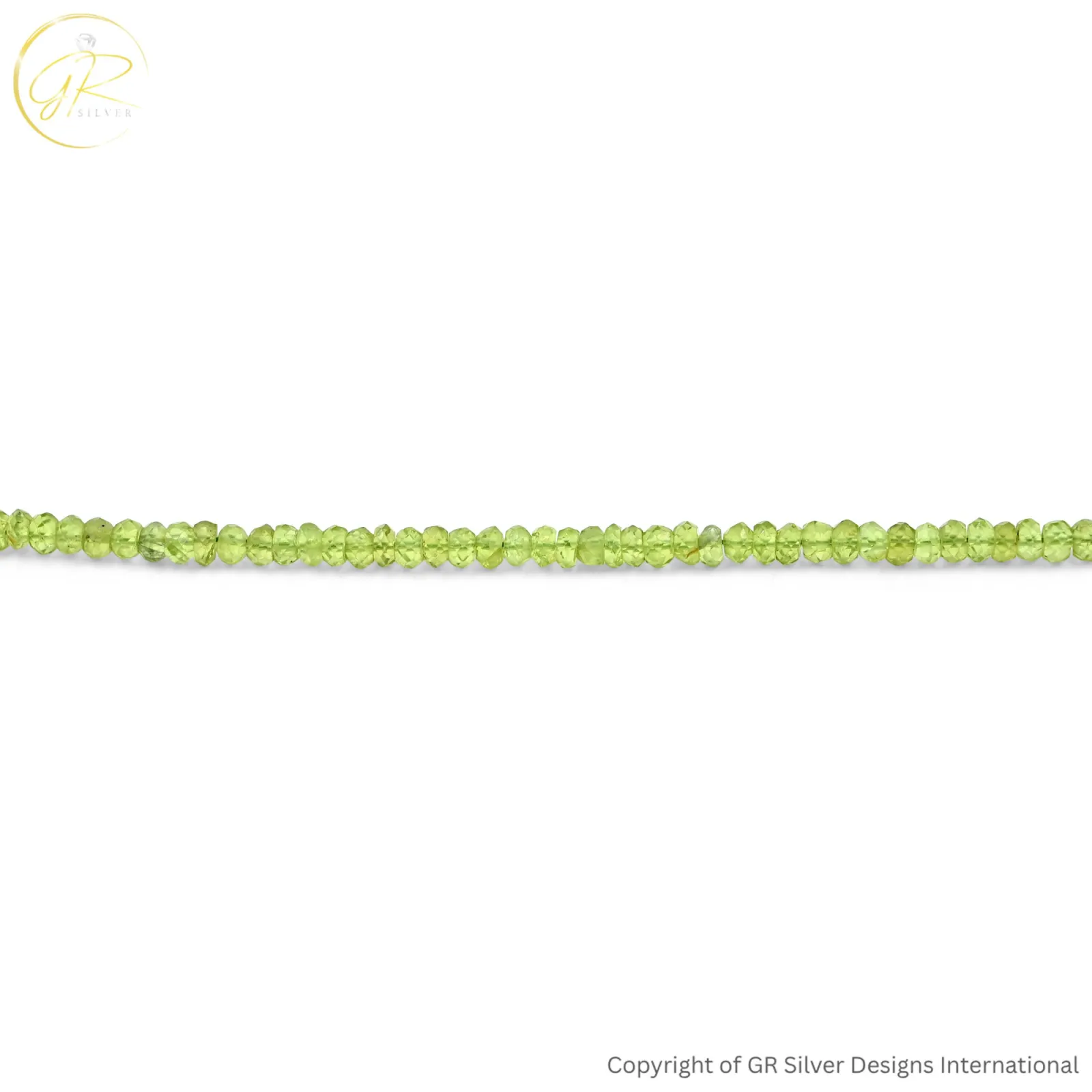 Authentic Peridot Round Faceted Gemstone Beads 5mm, 15-Inch Strand for Jewellery Making