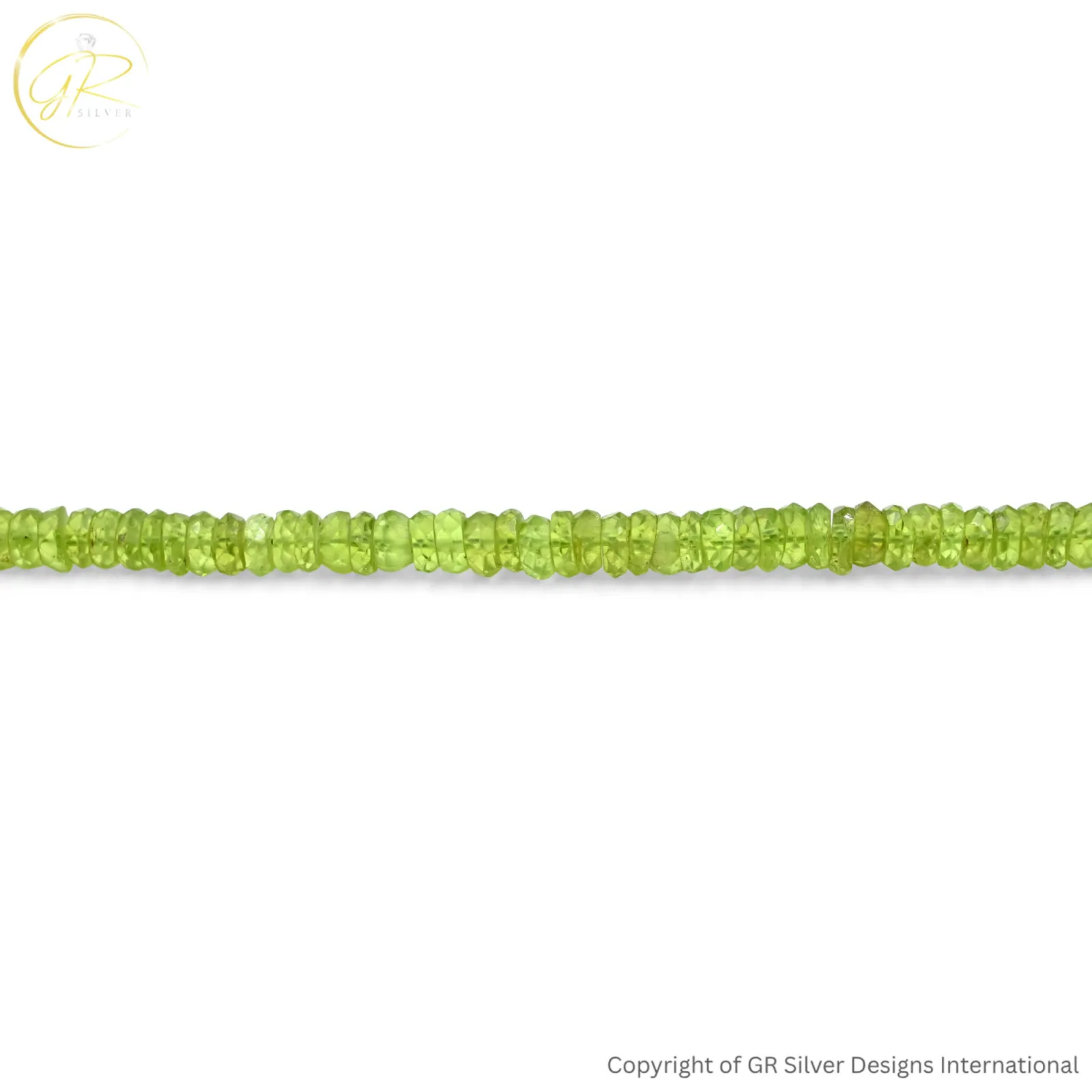 Natural Peridot Round Faceted Gemstone Beads 4.00 MM, 13-Inch Strand for Jewellery Making