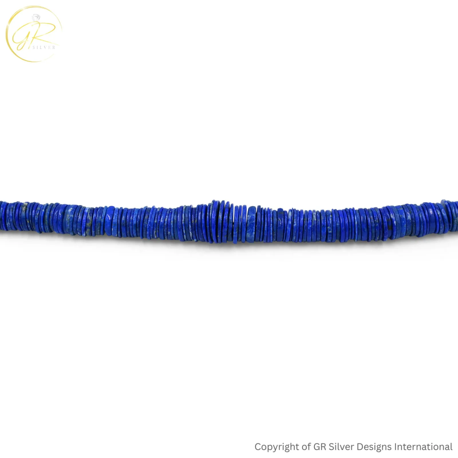 Natural Lapis Lazuli 7–13 MM Smooth Coin Beads