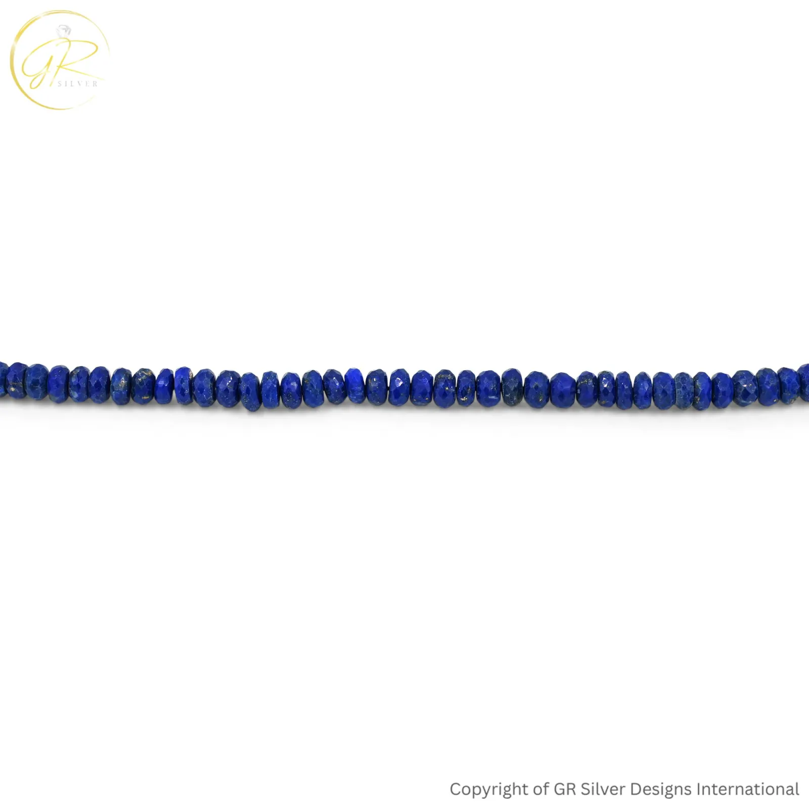 Natural Lapis Lazuli 5-12 MM Rondelle Faceted Gemstone Beads