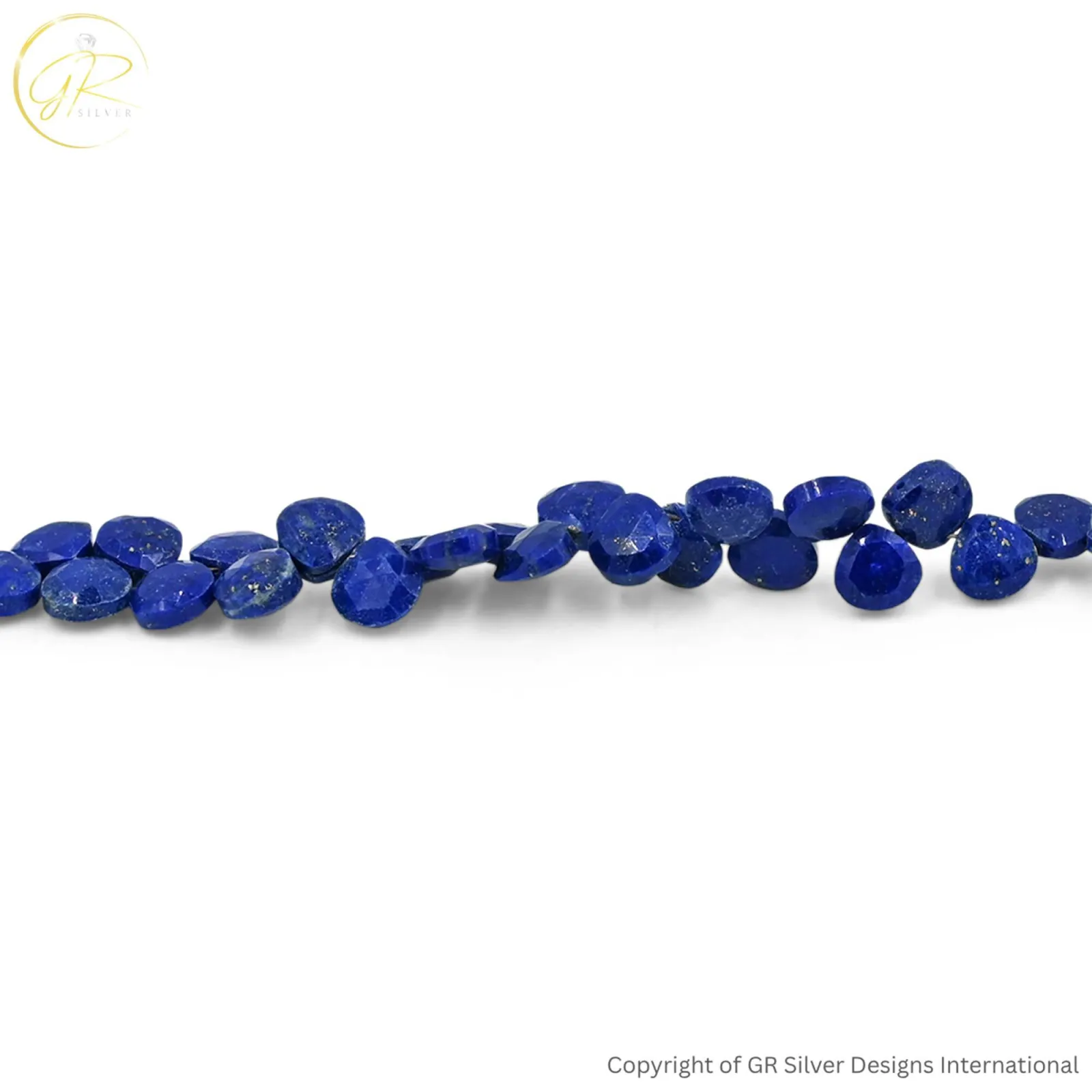 Natural Lapis Lazuli 6 MM Heart Faceted Gemstone Beads