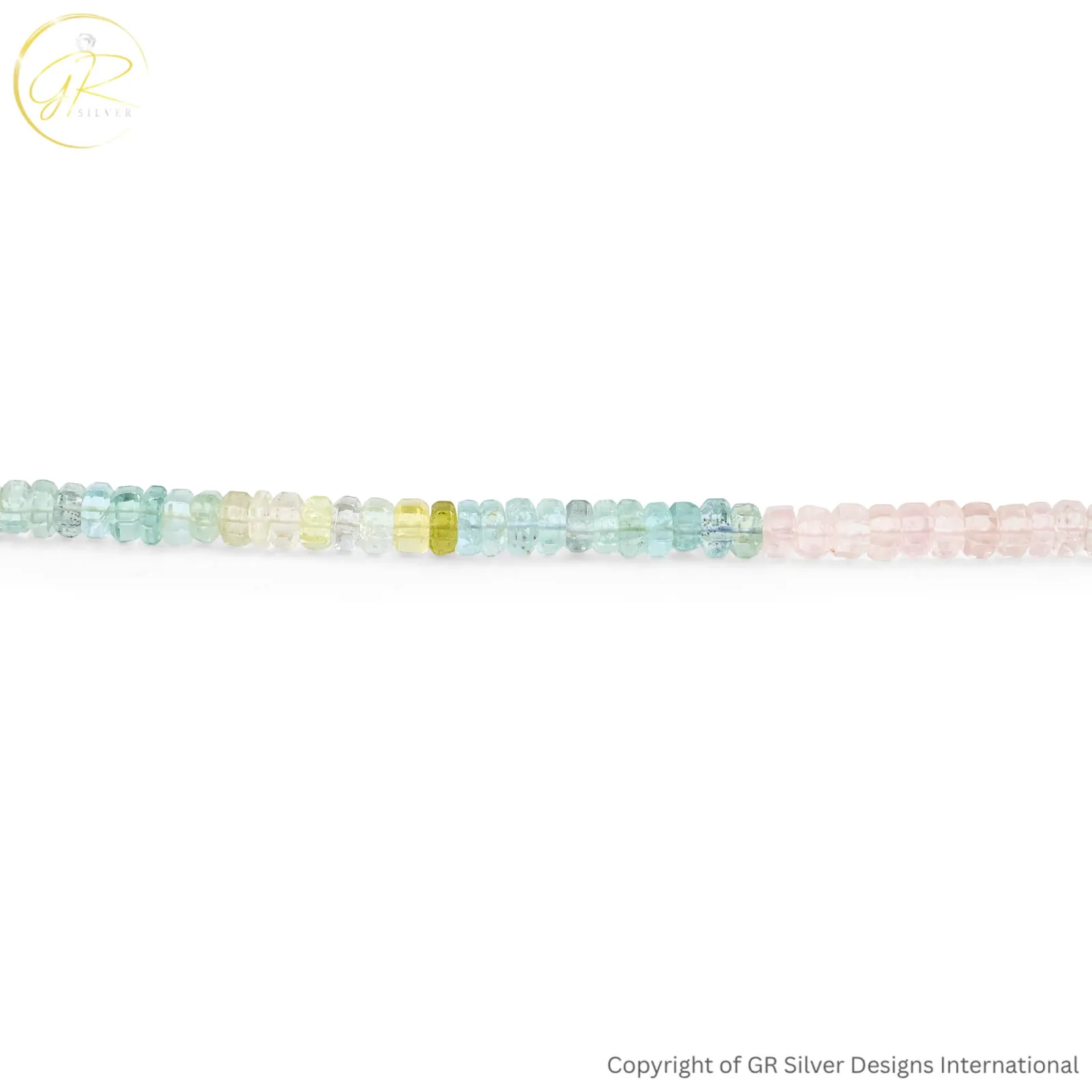Natural Aquamarine Morganite 5-7 MM Faceted Hexagon Beads