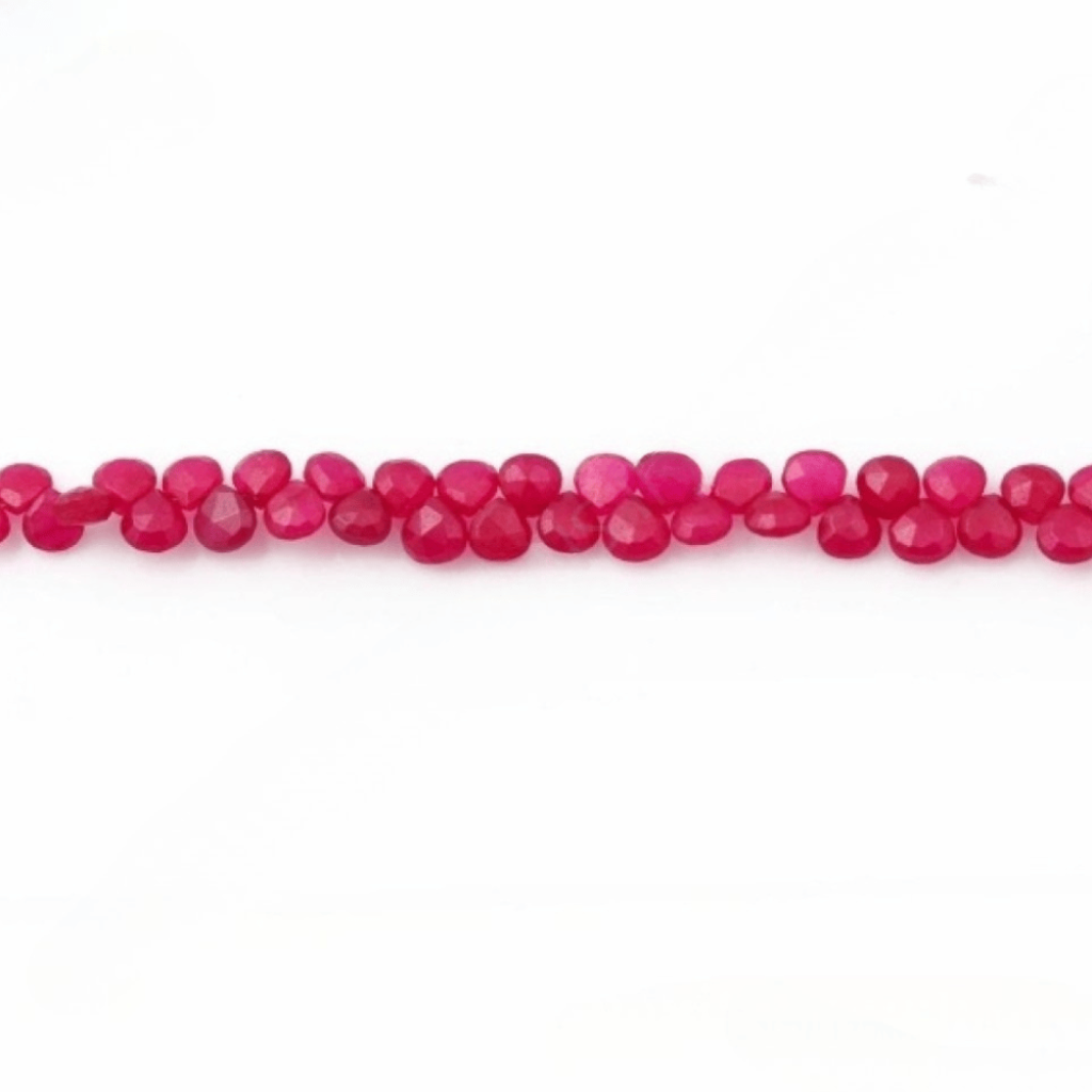 Pink Quartz Heart Faceted 6mm Quartz Beads