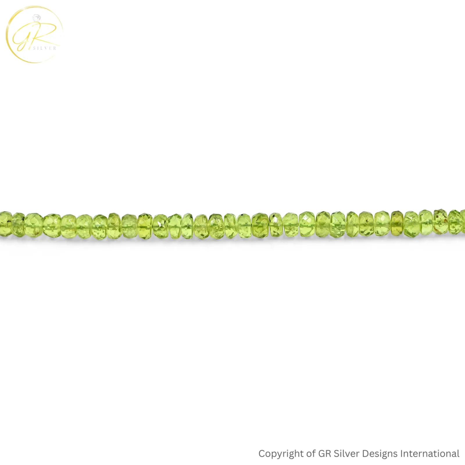 Natural Green Peridot Round Faceted Gemstone Beads 5.00 MM 13-Inch Strand for Jewellery Making
