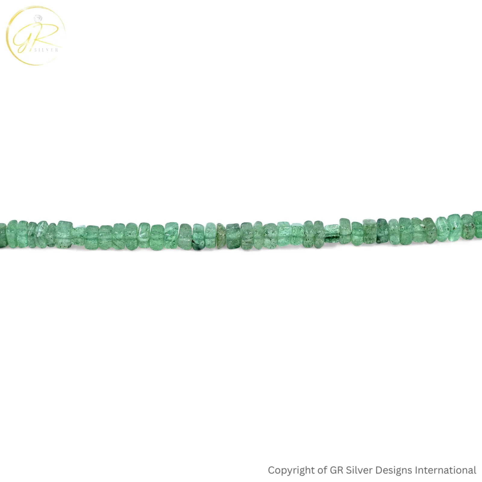Natural Green Strawberry Quartz 4–6 MM Square smooth Beads