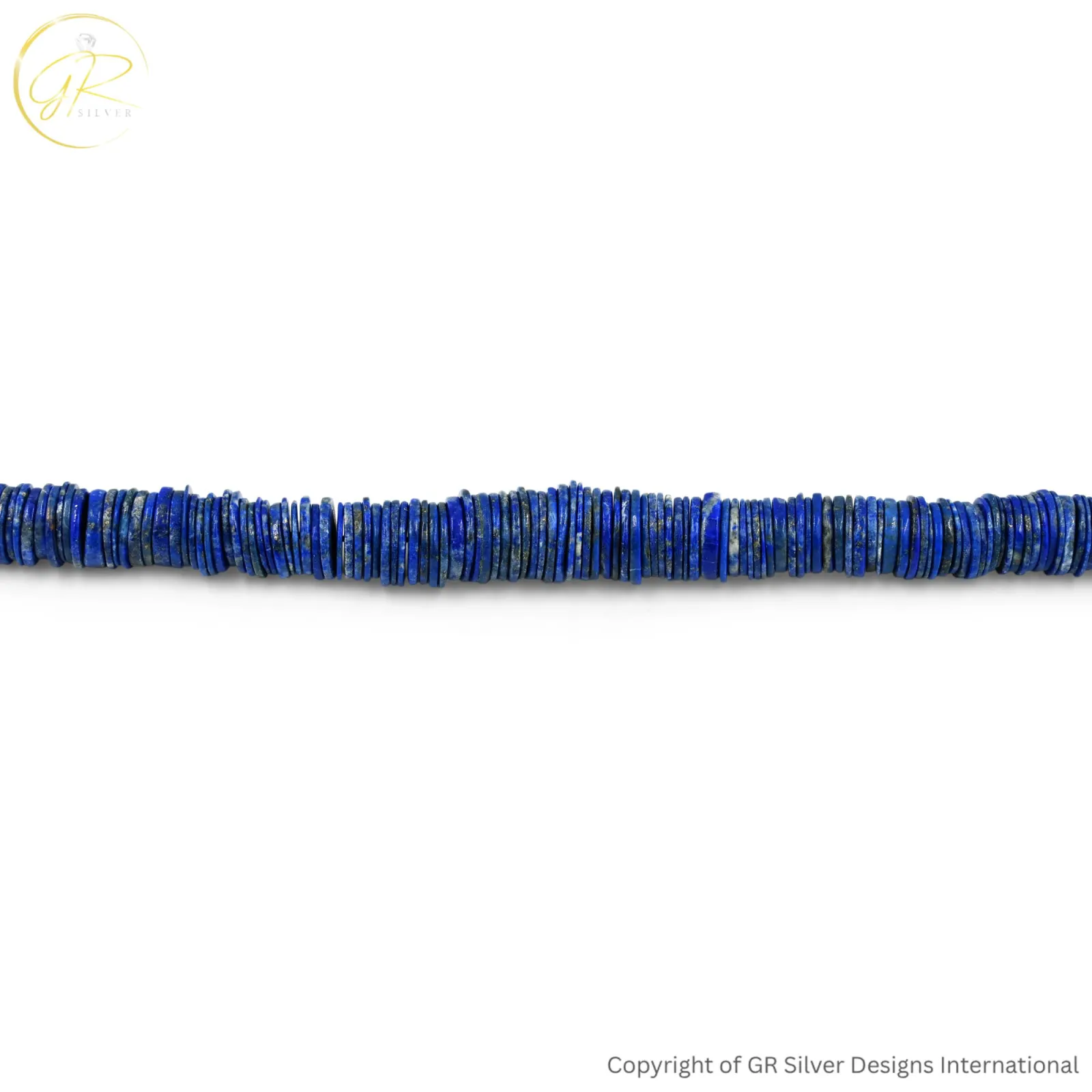 Natural Lapis Lazuli 7-12 MM Smooth Coin Beads 14 Inch Strand