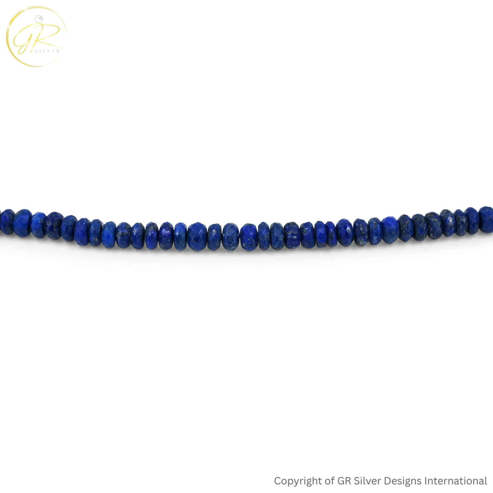Natural Lapis Lazuli 4-6 MM Rondelle Faceted Beads 16 Inch Strand