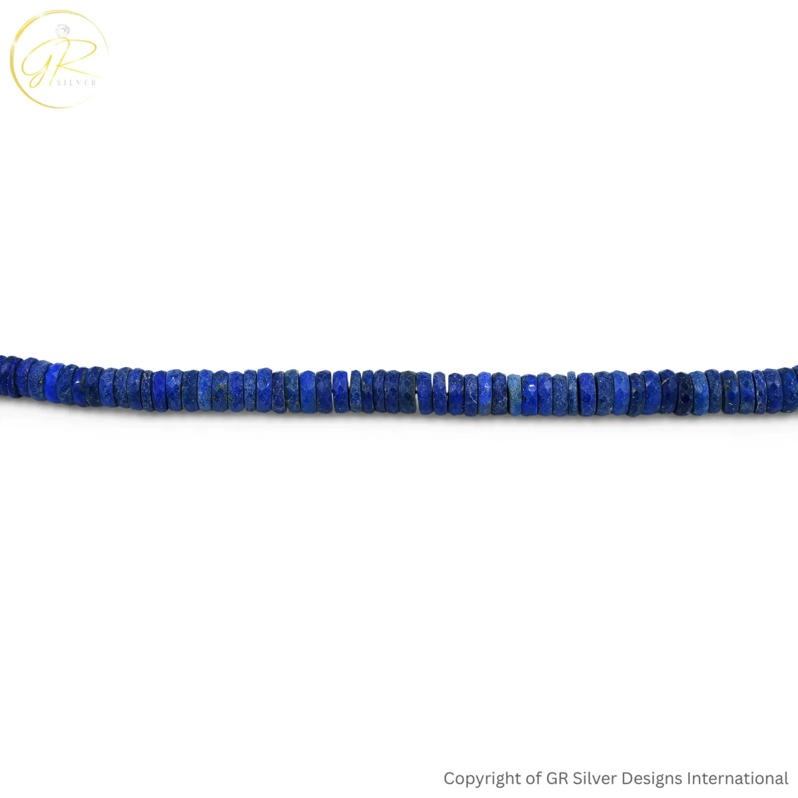 Natural Lapis Lazuli 4–7 MM Tyre Rondelle Beads 14 Inch Strand
